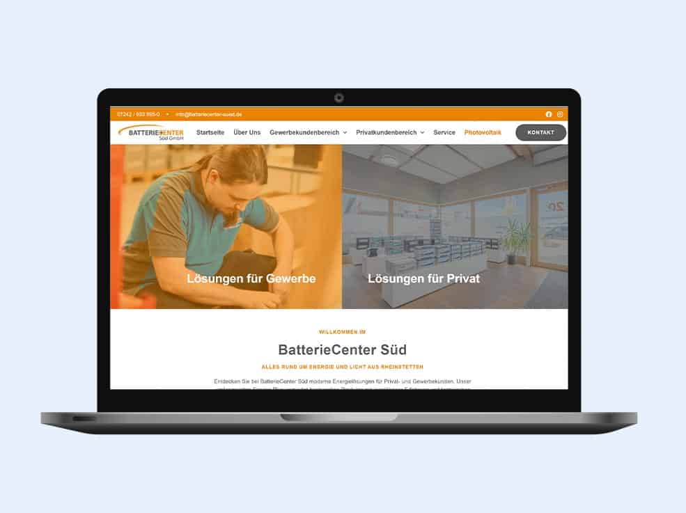 Webdesign, Produktanlage & Suchmatrix für optimale Kundenauffindbarkeit