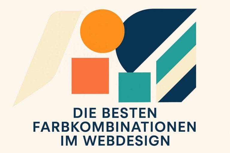 Abstrakte geometrische Farbkombination im modernen Webdesign-Stil